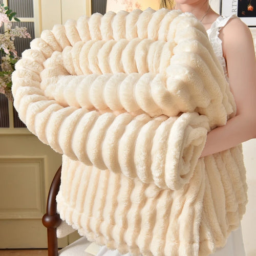 Flannel Blanket Queen Size Spring Autumn Warm Blankets for Bedgradient Color Soft Plush Sofa Throw Blanket